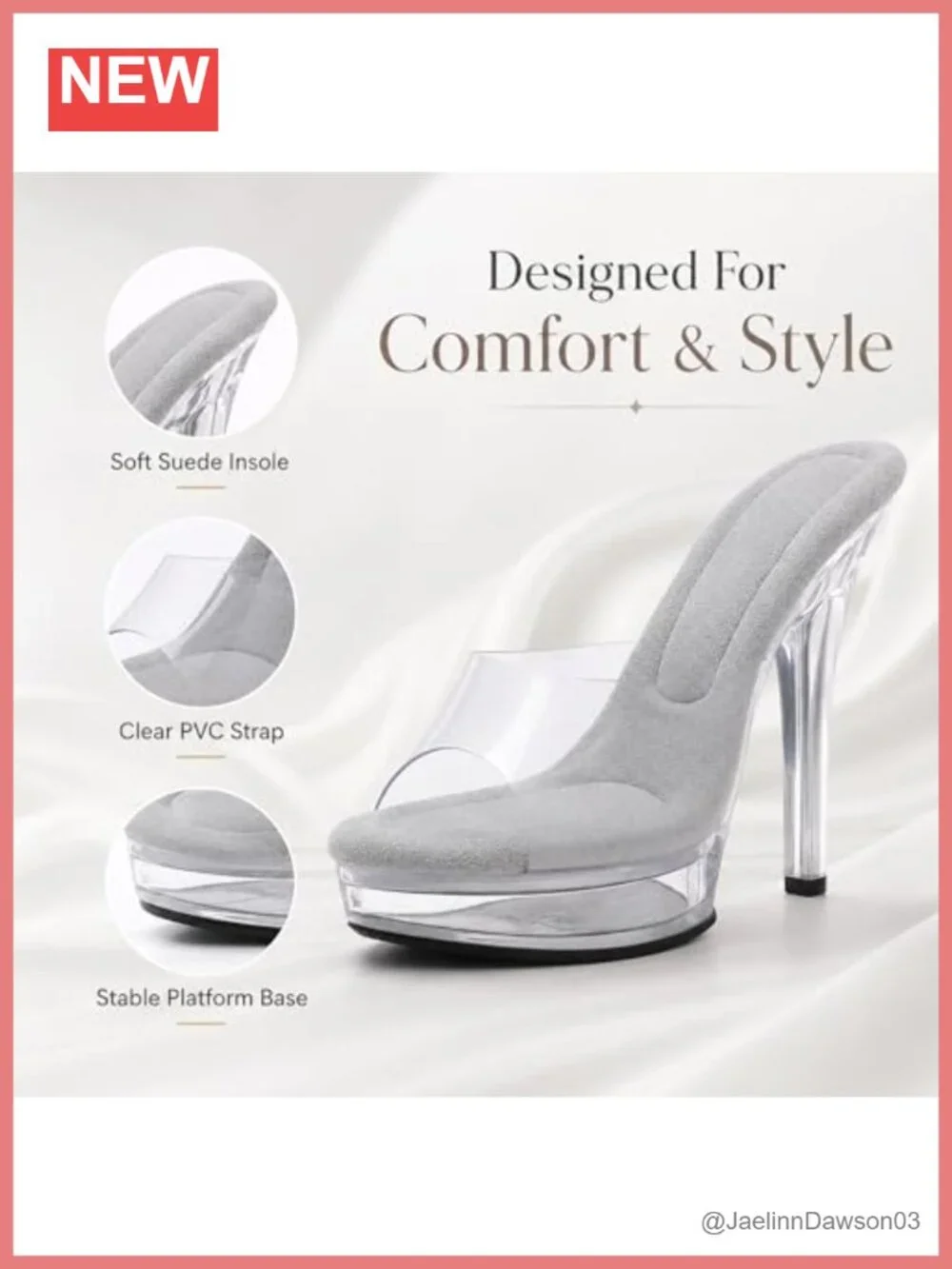 Clear Platform Heels 5 inch Stiletto Sandals Pole Dance Shoes Exotic